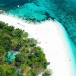 top view with banca mantigue island camiguin philippines